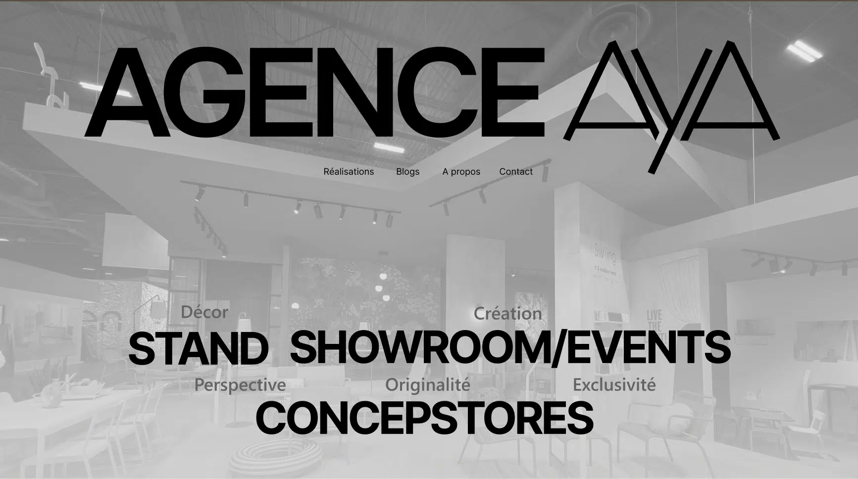 Site vitrine architecture & design commercial Aménagement